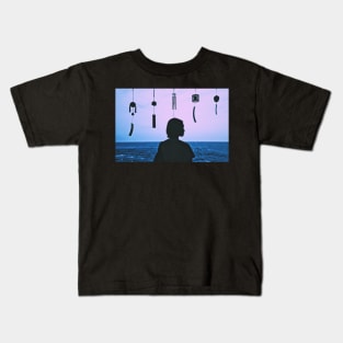 Japan - 'Pink Ocean Lady' Kids T-Shirt